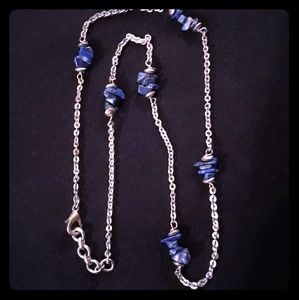 Lapis Lazuli Gemstone Chip Necklace